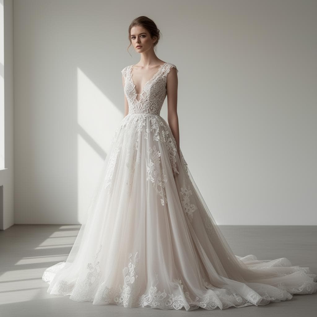 Lace Reception Dress